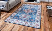 Think Rugs Topaz Dark Blue - Loper - Vloerkleed - 60x225cm - Langwerpig