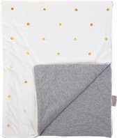 Babydeken - 80x100 Cm - Jersey - Gold Dots