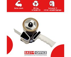 Easy4Office Handdozensluiter voor rollen van 50mmx60m inclusief 2 rollen Tesa verpakkingstape