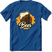 Bierpul T-Shirt | Bier Kleding | Feest | Drank | Grappig Verjaardag Cadeau | - Donker Blauw - L