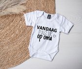 Romper - Vandaag pas ik op oma - Maat 56 - LA5