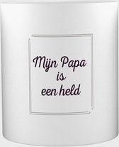 Akyol - Mijn papa is een held Mok met opdruk - papa/vader - Dad - Vaderdag - 350 ML inhoud