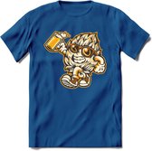 Hopman T-Shirt | Bier Kleding | Feest | Drank | Grappig Verjaardag Cadeau | - Donker Blauw - S