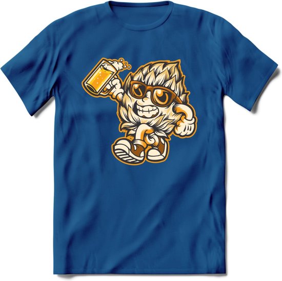 Hopman T-Shirt | Bier Kleding | Feest | Drank | Grappig Verjaardag Cadeau | - Donker Blauw - S