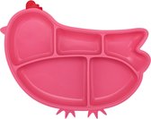 INNOBABY - Siliconen vakjesbord met zuignap - Roze Kip