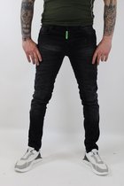 Heren slim fit jeans DSQRRED7 Black Shadow