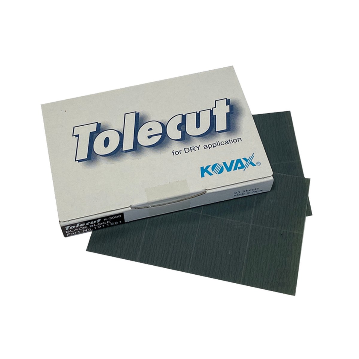 Kovax I tolecut I Black I K3000 I 1/8 Block I Schuurpapier