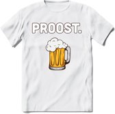 Eat Sleep Beer Repeat T-Shirt | Bier Kleding | Feest | Drank | Grappig Verjaardag Cadeau | - Wit - XXL