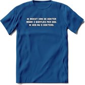 Ik Mocht Van De Dokter Maar 3 Biertjes Per Dag T-Shirt | Bier Kleding | Feest | Drank | Grappig Verjaardag Cadeau | - Donker Blauw - M