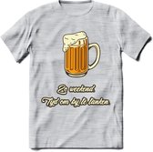 Zo Weekend, Tijd Om Bij Te Tanken T-Shirt | Bier Kleding | Feest | Drank | Grappig Verjaardag Cadeau | - Licht Grijs - Gemaleerd - M