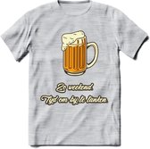 Zo Weekend, Tijd Om Bij Te Tanken T-Shirt | Bier Kleding | Feest | Drank | Grappig Verjaardag Cadeau | - Licht Grijs - Gemaleerd - L