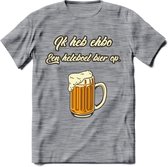 Ik Heb EHBO T-Shirt | Bier Kleding | Feest | Drank | Grappig Verjaardag Cadeau | - Donker Grijs - Gemaleerd - 3XL