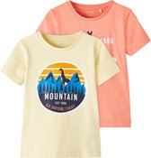 name it NMMDAC 2P SS TOP BOX Jongens T-Shirt - Maat 92