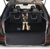 Kofferbakbescherming voor hond - Universele Antislip Autolaars Hondendeken met Zijbescherming en Bumperbescherming, Waterdicht en Aangroeiwerende, Gemakkelijk Schoon te Maken - Zwa