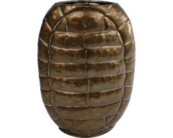 Vaas  Turtle  - Schildpad - S -  Brons  - Metaal -  22x8x30cm