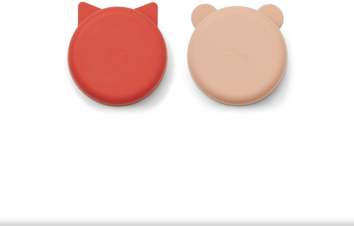 Liewood - Bord Olivia (Set van 2) - Borden - Apple RedTuscany Rose Mix