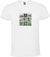 Wit t-shirt met ''afbeeldingen Claude Monet' size L