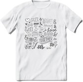 Me and You - Valentijn T-Shirt | Grappig Valentijnsdag Cadeautje voor Hem en Haar | Dames - Heren - Unisex | Kleding Cadeau | - Wit - XXL