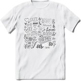 Me and You - Valentijn T-Shirt | Grappig Valentijnsdag Cadeautje voor Hem en Haar | Dames - Heren - Unisex | Kleding Cadeau | - Wit - 3XL