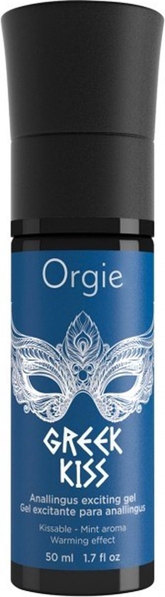 Goedkoopste Orgie - Greek Kiss - Glijmiddel - 50ml - Warmte Effect - Munt Aroma - Anaal en Vaginaal