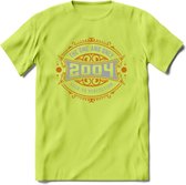 2004 The One And Only T-Shirt | Goud - Zilver | Grappig Verjaardag  En  Feest Cadeau | Dames - Heren | - Groen - L