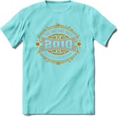 2010 The One And Only T-Shirt | Goud - Zilver | Grappig Verjaardag  En  Feest Cadeau | Dames - Heren | - Licht Blauw - XXL