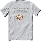 Iedereen mag het weten T-Shirt | Grappig Abraham 50 Jaar Verjaardag Kleding Cadeau | Dames – Heren - Licht Grijs - Gemaleerd - 3XL