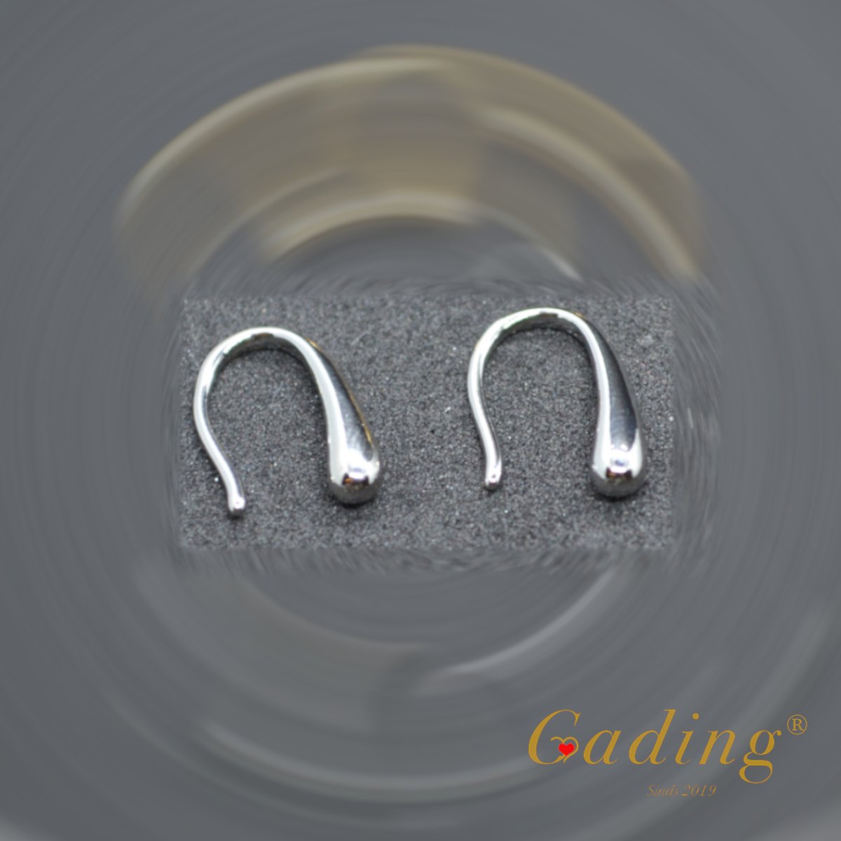 Gading® dames Oorbellen met zilver druppel vorm oorknoppen - 925 zilver