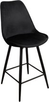 Lucy’s Living Luxe Barkruk LEAVE ME Zwart – 104 x 54,5 x 47 cm - Barkrukken - Barstoel Kruk - Barstoelen met rugleuning – Keukenstoel – stoelen - meubels