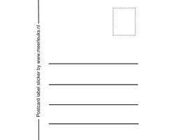 Meer Leuks Postcard Label Sticker - 20 stuks voor zelfgemaakte kaarten