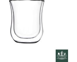 Dubbelwandige glazen - Stölzle, dubbelwandig koffieglas, Coffee 'n more, Lungo, set van 2