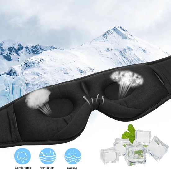 Casque de sommeil - Masque de sommeil avec Enceintes Bluetooth  rechargeables intégrés