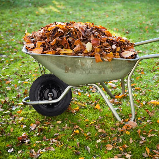 Relaxdays kruiwagenwiel - 4.80/4.00-8 - luchtband - stalen velg - wiel met as - tot 120 kg - zwart van Relaxdays — afbeelding 5