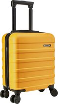 CabinMax Handbagage Koffer - Trolley 30L - Harde Reiskoffer - 45x36x20cm - Lichtgewicht - Groot Capaciteit - Geel