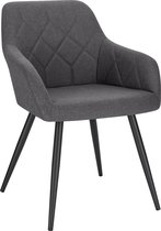 Polaza-Home® Eetkamerstoel – Design Stoelen – Stoel – Stoelen - Stoelen Eetkamerstoelen - Donker Grijs