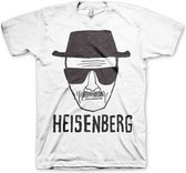 Breaking Bad Heren Tshirt -XL- Heisenberg Sketch Wit