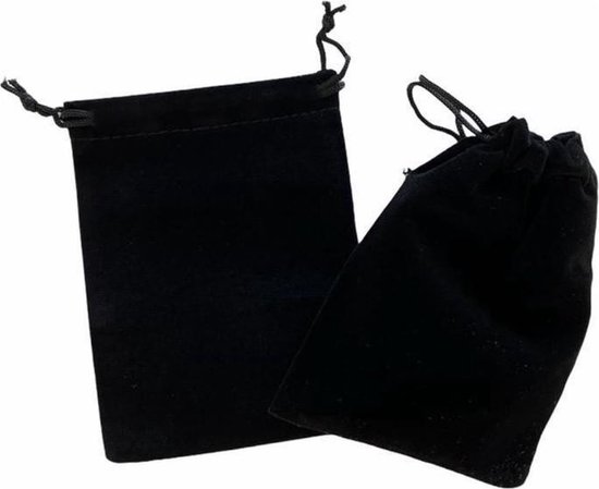 Waarneembaar ophouden Effectiviteit Fluwelen zakje - Zwart - Sieraden - Geschenken - 50 zakjes - 5 cm x 7 cm |  bol.com