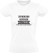 Dunning Kruger | Dames T-shirt | Wit | Alumni | We Can Do Anything | Effect