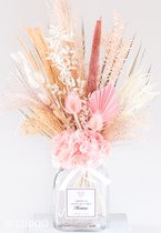 Droogbloemen incl. vaas | boeket 75cm | Pink Softness | Pampas pluim | cadeau vrouw | Cudoo Flowers | cudoo.nl