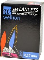 Wellion 28G lancetten 200 stuks