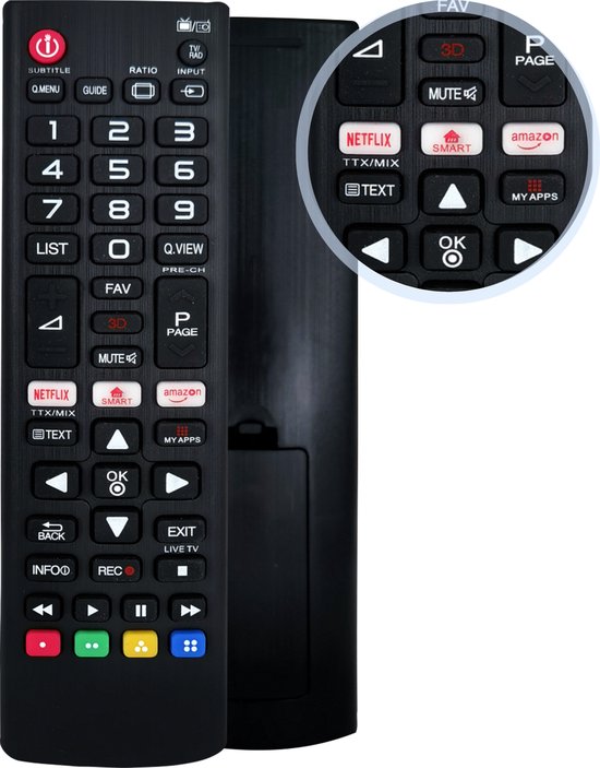 Télécommande compatible avec les téléviseurs HD, LED, LCD LG | Ekon