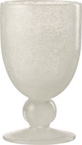 J-Line wijnglas Lisboa - glas - wit - 6 stuks