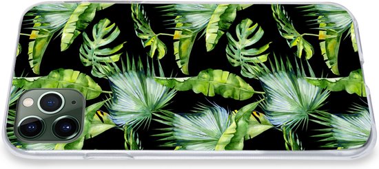 Coque iPhone 11 Pro Max - Feuilles de palmier - Tropical - Motifs - Coque de téléphone en Siliconen