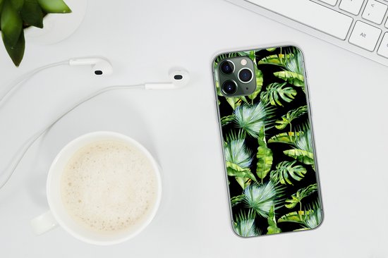 Coque iPhone 11 Pro Max - Feuilles de palmier - Tropical - Motifs - Coque de téléphone en Siliconen