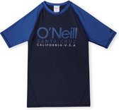 O'Neill - UV Zwemshirt voor jongens - Cali Shortsleeve Skin - Zwart/Blauw - maat 16 (163-170CM)