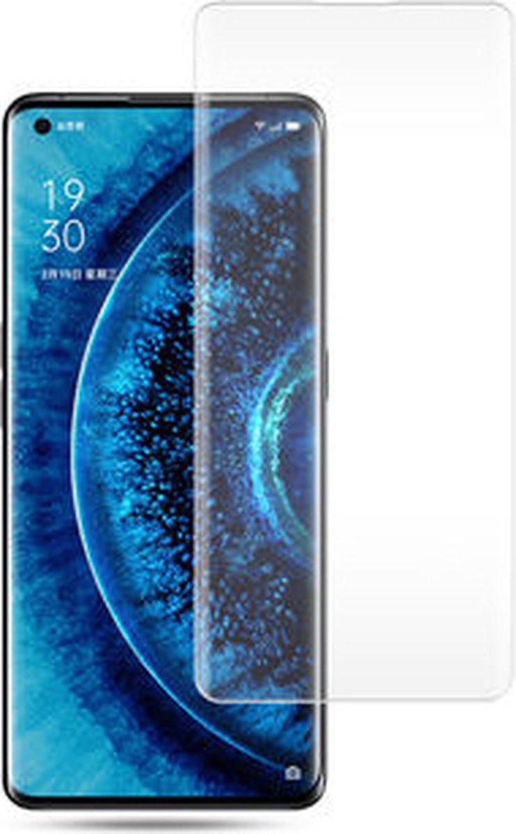 LuxeBass Screenprotector geschikt voor Oppo Find X2 - glas scherm - bescherming