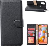 LuxeBass Hoesje geschikt voor Samsung Galaxy S6 - Bookcase Zwart - portemonnee hoesje - telefoonhoes - gsm hoes - telefoonhoesjes