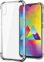LuxeBass Transparante siliconen hoesje met uitgestoken hoeken voor Samsung Galaxy A20E - telefoonhoes - gsm hoes - gsm hoesjes