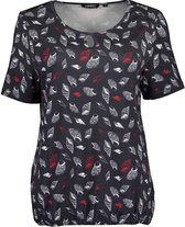 Blue Seven dames shirt 105691 donkerblauw print - 46