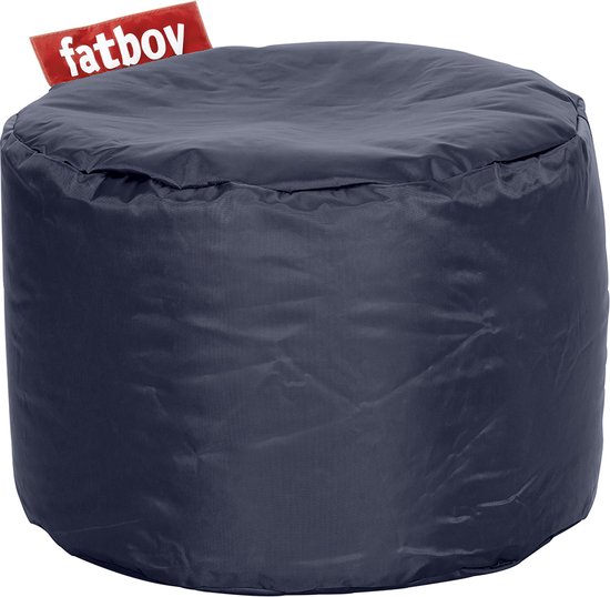 Fatboy Poef Rond Blauw - 35h x ø 50 cm - Afwasbaar - Nylon | bol.com